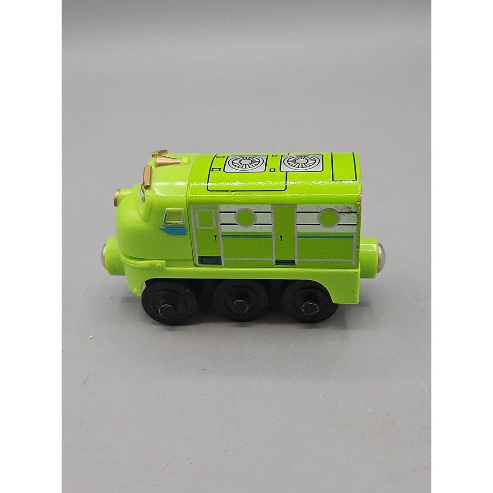 Chuggington Wooden Railway Green Painted Wilson Train Wood Engine